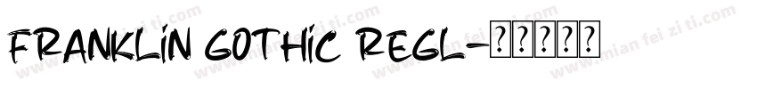 franklin gothic regl字体转换